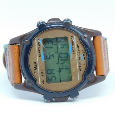 Vintage Timex Indiglo WR 100M Quartz Digital Men's Watch New