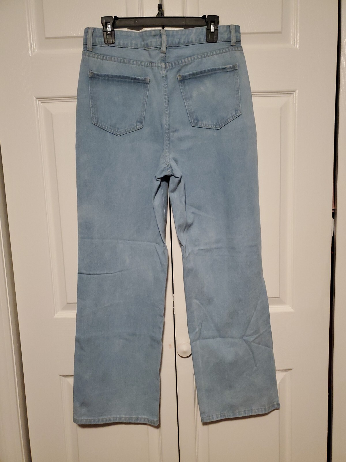Cheaper than Shein! Shein HighWaisted Light Washed Straight Leg Jeans Size L eBay