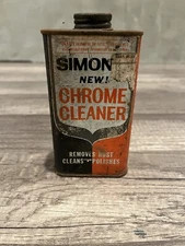 Vintage Simoniz Chrome Cleaner Can