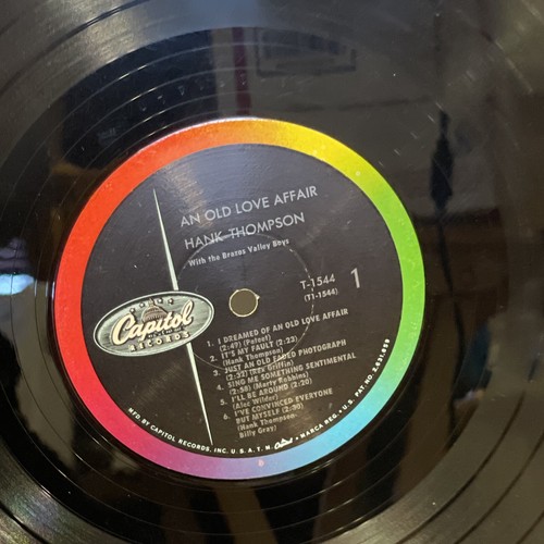 Hank Thompson An Old Love Affair (Vinyl, 1961) Capitol T 1544 Good+ LP Record - Picture 9 of 12