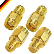 SMA Koaxialadapter Messing 4er Set für WLAN Router & Funkverlängerung