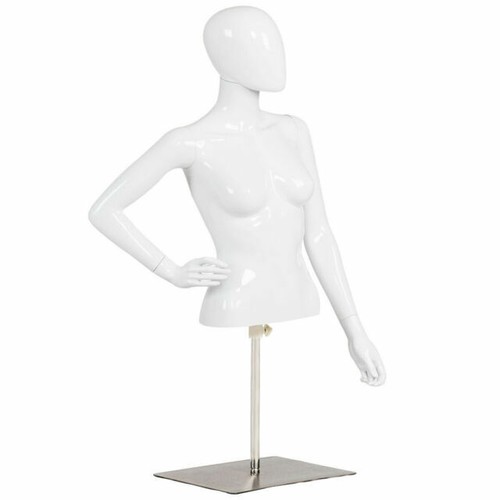 Jaxpety Striped Body Mannequin Half in Dressmaker HOME-BEIGE