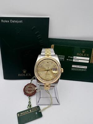 Rolex Datejust 116233 36mm Concentric Champagne Arabic Dial