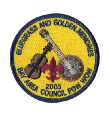 2003 Bluegrass and Golden Memories Bay Area Council Pow Wow BSA Patch BL Bdr. [V