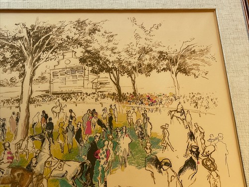 Leroy Neiman Serigraph Horse Racing Ascot Paddock Limited Edition Rare Vintage - Picture 8 of 23