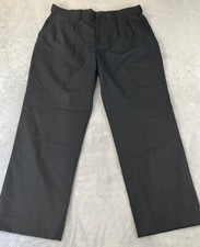 Edwards mens black straight leg Poly Wool Woven dress pants size 36x29