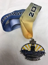 2013 Frederick Rescue Mission 10 Miler Finisher Medal and Ribbon