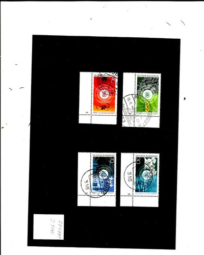 BUND, Briefmarken, 774/777, gest., Formnr. 1 bzw. 2