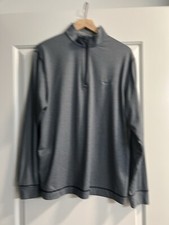 Cutter  Buck Quarter Zip Gray Men  s Pullover, Size Medium