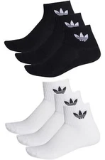 Adidas Men's Socks Mid-Crew Length Ribbed Cuff Athletic Performance Socks