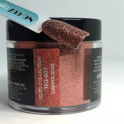 Nugenesis Dipping Powder Starter kit (6pcs) W/2oz jar Clear & Glitter Powder