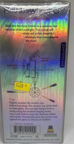 Kikkerland Solar-Powered Rainbow Maker with Swarovski Crystal - Picture 2 of 2