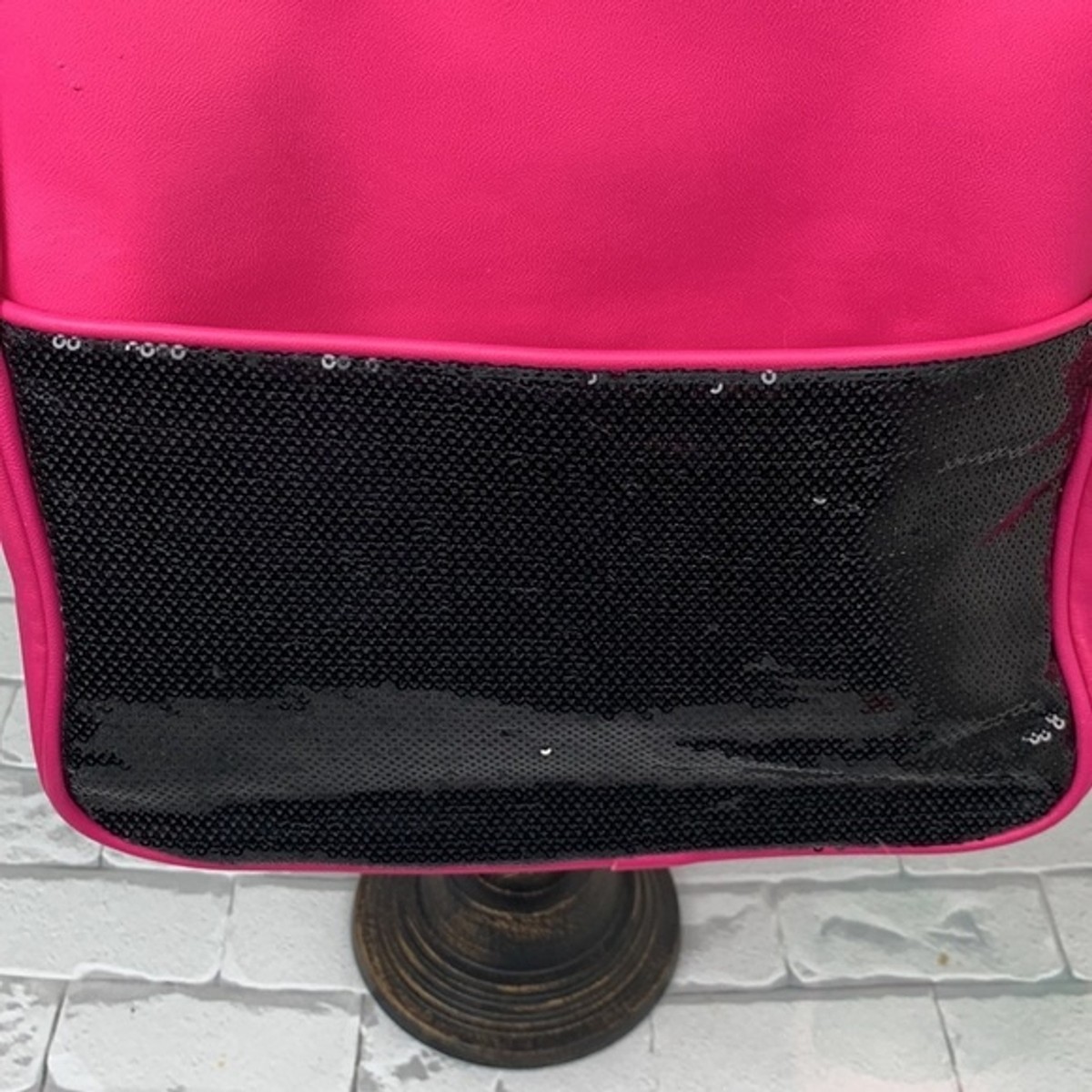 Juicy Couture Backpack bag. Hot pink. Black sequins. Zip  display picture 2