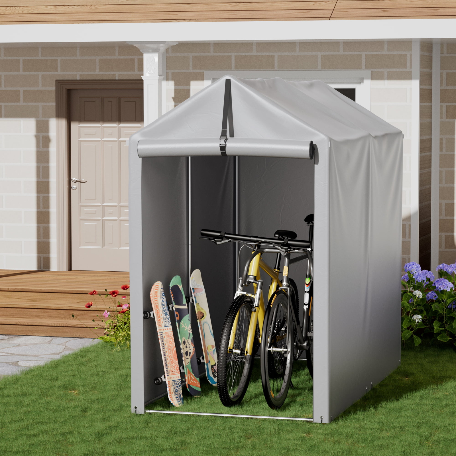 3x6x5 ft Outdoor Storage Shed Portable Garage Shelter Garage Kit Tent Portable eBay