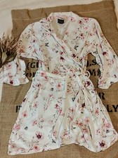 Laura Ashley Floral Wrap Robe Cottagecore Boho Prairie Garden