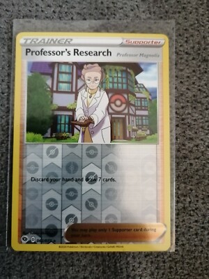 Pokemon Trainer Karte Professor's Research Reverse Holo 062/073 Weg des Champs E