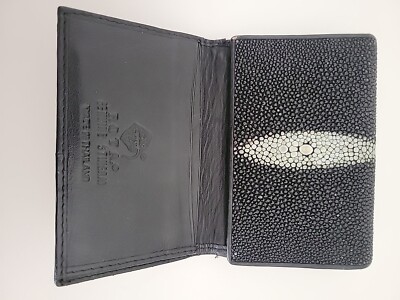 RATS × GROKLEATHER Wallet＆KEY CASE【USED】 ROTA Genuine Stingray Trifold Wallet with Brass Coin Clasp