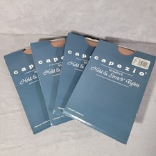 Vintage Capezio Tights Womens M Hold  Stretch Footless 140 Sun  Lot of 4 