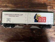 REFRIGERADOR WEAVER O SCALE BAYSTATE BEER WOODSIDE 3 RIELES Lionel Springfield Ma