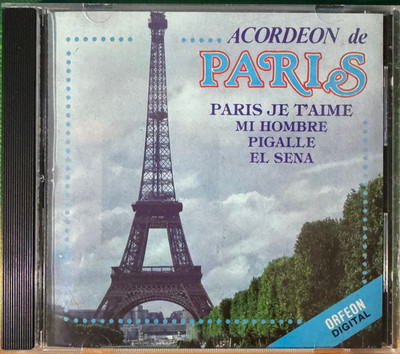 Acordeon de Paris, Vol. 1 Audio Music CD - Paris Je T'aime Mi Hombre Picalle