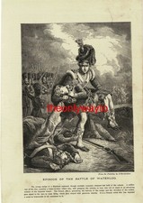 Episode der Schlacht von Waterloo, Buchillustration (Druck), 1877