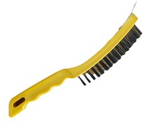 blackspur 4 row plastic Wire Brush  with scraper