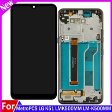 For MetroPCS LG K51 LMK500MM LM-K500MM LCD Display Touch Screen Digitizer Frame
