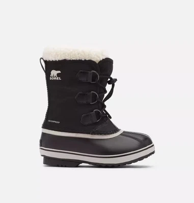 Bottes De Neige Sorel Yoot Pac Nylon WP Noires Garçon Adolescent - Photo 1/4