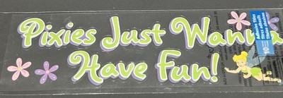 Disney Jolee's Boutique EK  Title Sticker Pixies Wanna Have Fun Tinker Bell