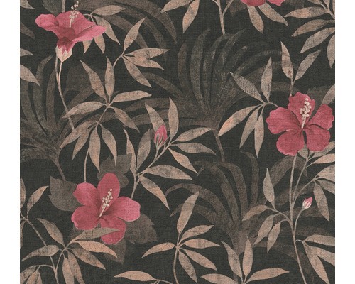 Vliestapete 38028-3 Cuba Floral Braun Rot-image