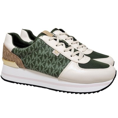 Michael Michael Kors Monique Trainer Low Top Sneakers Size US 10M Amazon Green