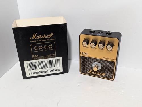 Marshall 1959 Vintage Overdrive and Crunch Effects Pedal Black and Gold