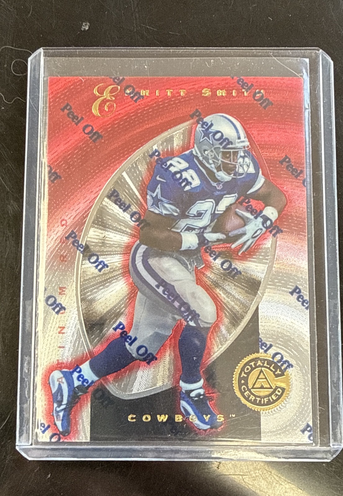 1997 Pinnacle Totally Certified - Emmitt Smith #1 Platinum Red /4999