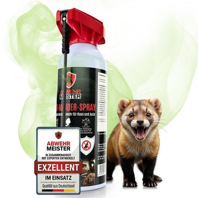 ABWEHR MEISTER Anti-Marder-Spray 400 ml zur Marderabwehr für Haus, Garage & Auto