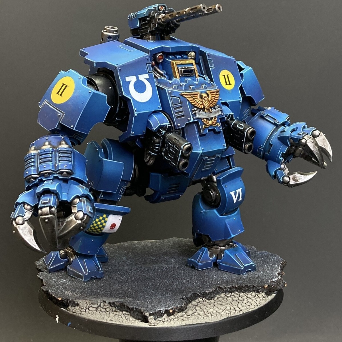 Warhammer 40k - Dreadnought Space Marines - Figurine Peinte, Armée Space Marines