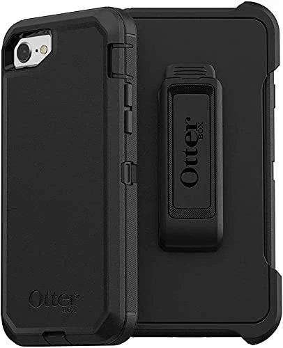 OtterBox DEFENDER SERIES Case & Holster for iPhone SE 2nd gen/iPhone 8/7 - Black - Image 3 of 4
