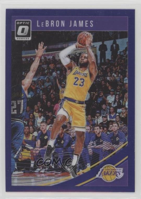 2018-19 Panini Donruss Optic Purple Prizm LeBron James #94 m9g