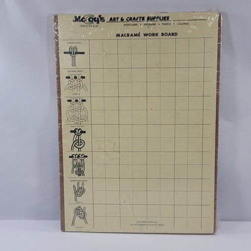 Vintage McCoy's Macrame Work Board
