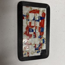 Vintage Sliding Plastic Puzzle Map of USA