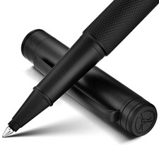MCNTEIK Matte Black Forest Rollerball Pen, Luxury Pen with Schmidt Black Ink ...