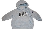 K9 BABY GAP boys 12-18M Gray Fleece Logo Hoodie Hooded Pullover Sweatshirt — photo 2