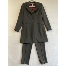 Tuta triacetato Jones New York vintage anni 90 made in USA set pantaloni blazer linea lunga