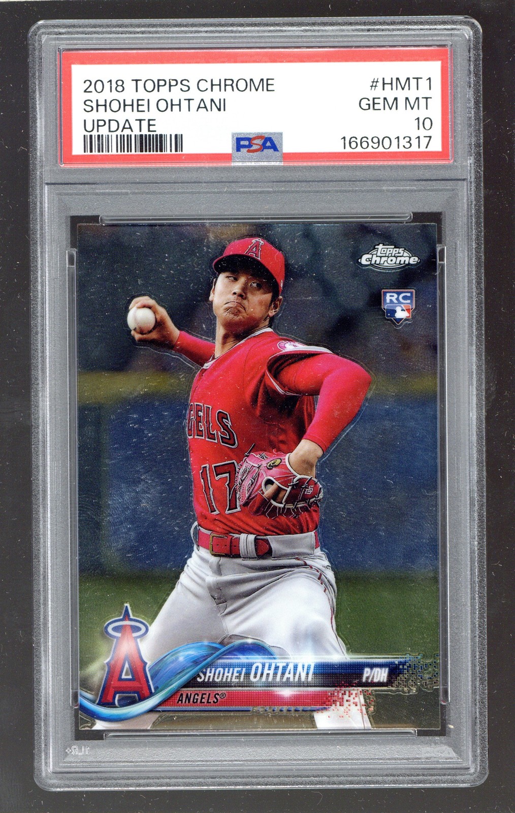 2018 Topps Chrome Update #HMT1 Shohei Ohtani PSA 10 ROOKIE RC