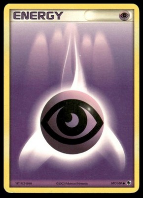 Pokemon Ruby and Sapphire Psychic Energy #107/109 PLAYED - Exact Card Shown