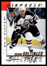 1997-98 Pinnacle Be a Player Autographs Brian Holzinger Auto Buffalo Sabres #34