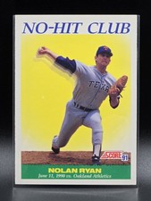 Nolan Ryan Rangers VINRAGE 1991 Score -  #701 NO HIT CLUB