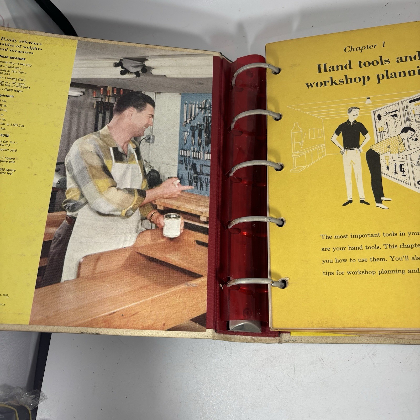 Better Homes & Gardens Handyman's Book 1957 Vintage Hardcover Binder Mid Century