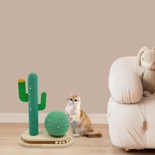 Road Cat Scratching Post Cactus Cat Scratcher Kitten Condo Tower House Bed