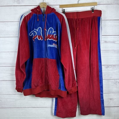 Vintage Delf Track Suit Set Mens RED BLUE XL Y2K 90s