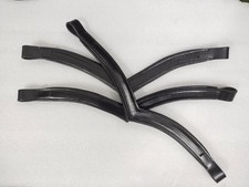Lot 6 x 1 Empty Channel Leather Horse Browband All Sizes  Shapes 6, 8, 10 MM 